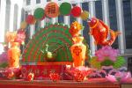 Interactive Landscape Fabric Chinese Lanterns Large Shopping Malls Charge Of