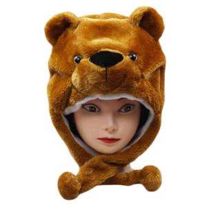 Quality Kindergarten Performance Fluffy Animal Hat Children'S Headdress Plush Bear Hat wholesale