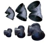 Threaded HDPE Drainage Pipe Fittings Corrugated Polyethylene 45 Degree Pipe