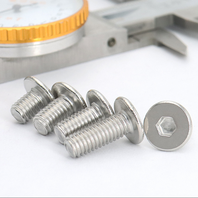 Stainless Steel M4 M5 Flat Head Allen Hex Socket Screw A2 70 with Ultra Low Profile Design and Metric Measurement System