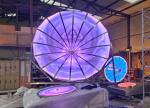 stainless steel sculptures with LED lights, outdoor metal sculptures,Stainless
