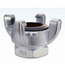 Brass Air Hose Coupling Zinc plating Surface Finish NBR Sealing