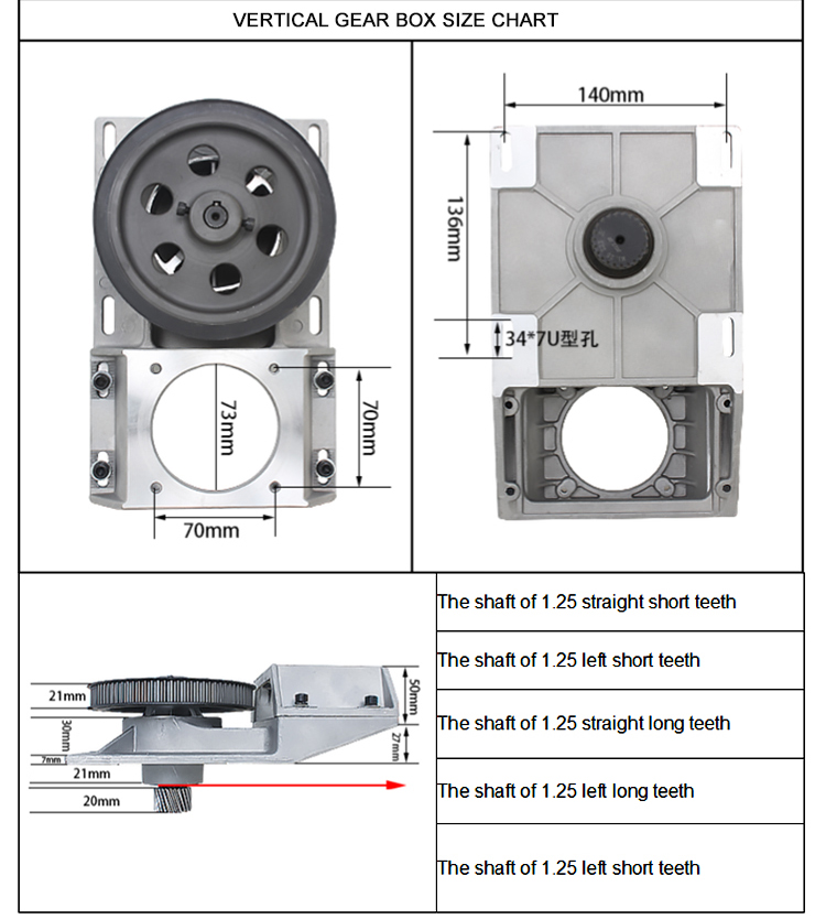 Precision Casting High Precision Gear Box for Woodworking Machine Parts