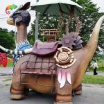 High Durability Dinosaur Parade Float Vehicle For City Plaza