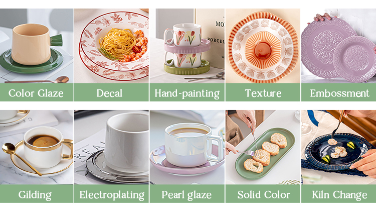 Luxury Thin Porcelain Ceramic Coffee Cup and Saucer Set Perfect for Business Gifts