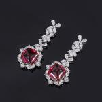 Weddig Engagement Jewelry Set Created Ruby Pendant Necklace Ring Earrings