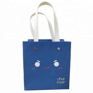 Quality Delicate Small Foldable Paper Bags , Cardboard Gift Bags Eco Friendly wholesale