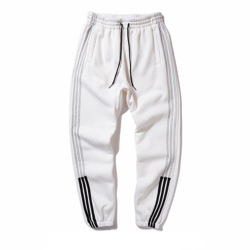 100% Polyester Sweatpants Joggers 6 Pocket Trousers Men Sweat Pants
