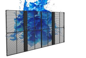 Quality Advertising Smart LED Glass Display 500mm*125mm Transparent LED Screen wholesale