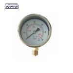 0 - 100Mpa Oil Filled Pressure Gauge Bottom Mount For Hydraulic Press