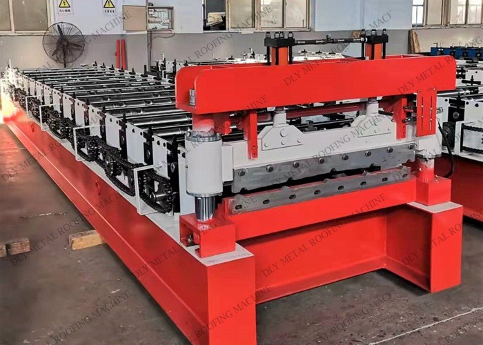 Q235 Roof Sheet Metal 380v Glazed Tile Roll Forming Machine For Ppgi