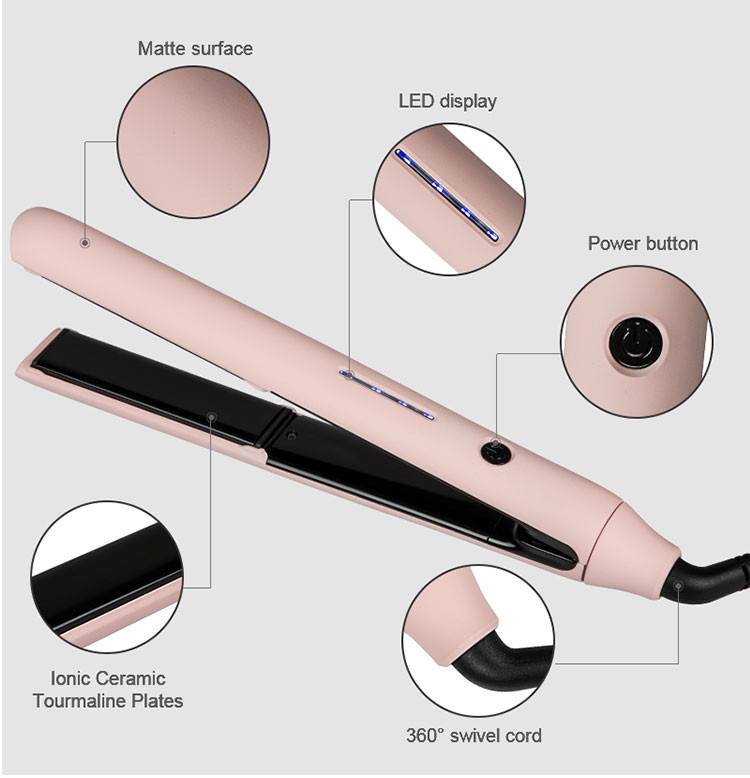 45W Two In One Straightener And Curler 1 Inch Plates Ceramic For Hotel