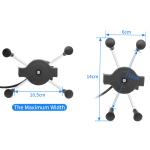 MORFAYER Dirt Bike Cell Phone Mount , 140cm 12W Bicycle Cell Phone Holder
