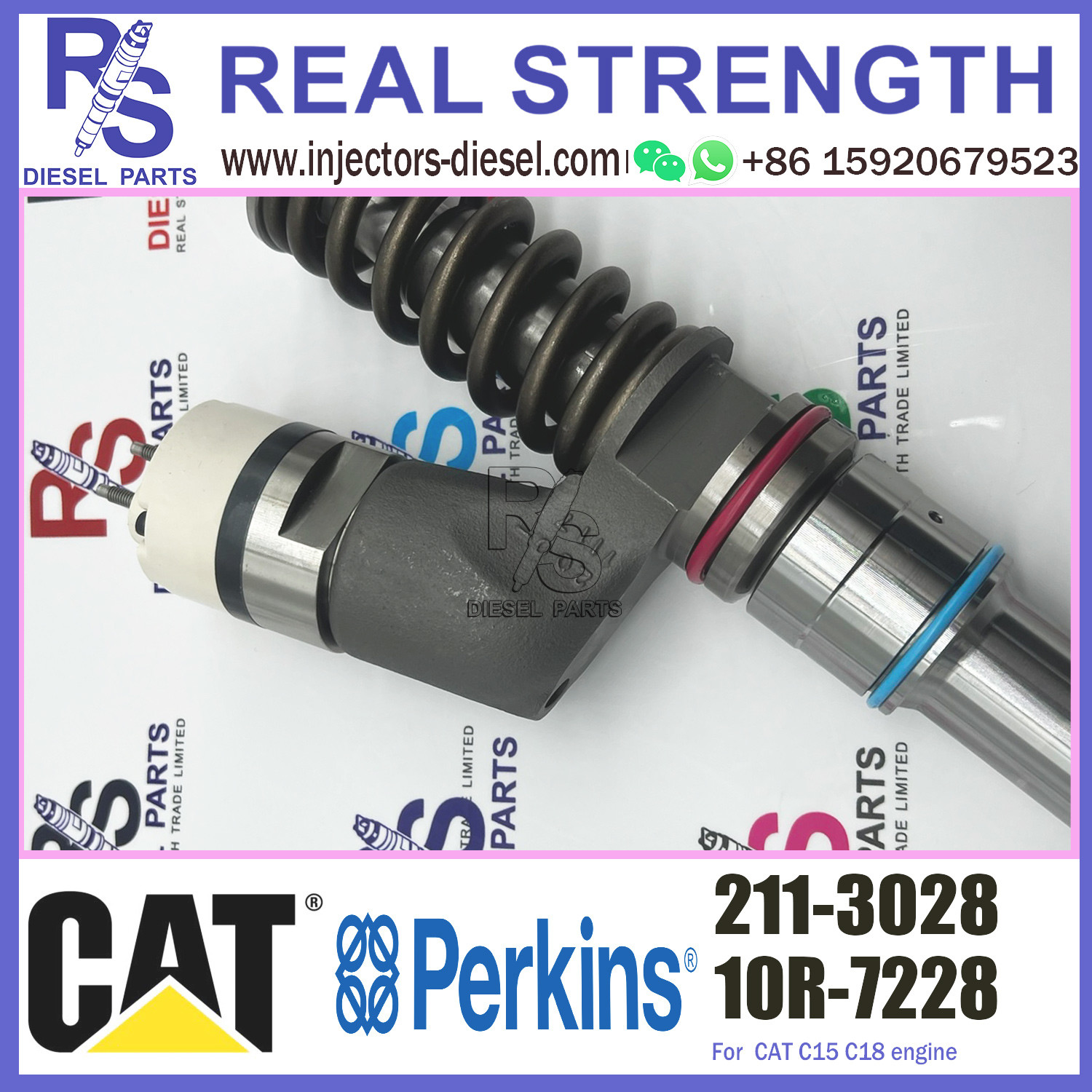 Diesel C15 Engine Injector 200-1117 253-0615 176-1144 191-3005 211-0565 211-3028 For Caterpillar Common Rail
