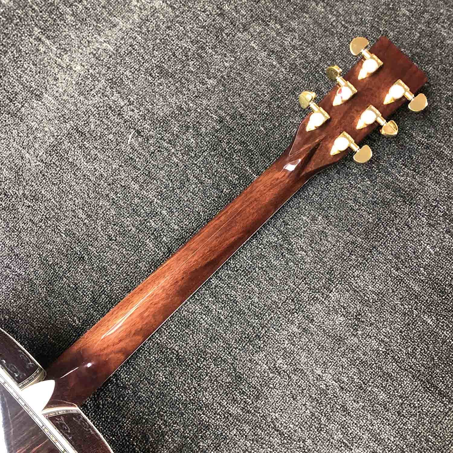 Custom AAAAA Handmade D100AA All Solid Wood Vintage D Dreadnought D100A Acoustic Guitar Deluxe Full Abalone Binding
