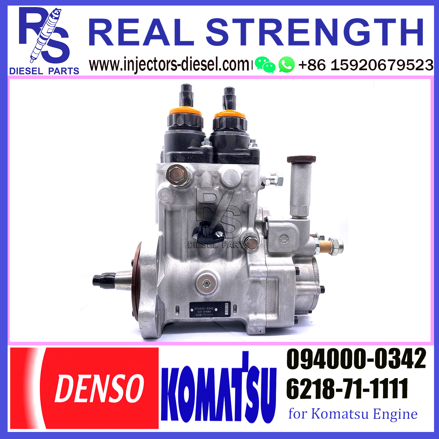 DENSO pump 094000-0342 6218-71-1111 DIESEL INJECTION PUMP FOR KOMATSU HM400-1 094000-0342 6218-71-1111