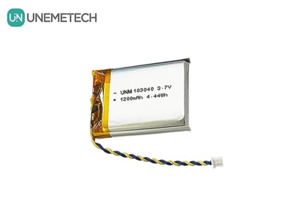 3.7V Rechargeable Li Polymer Battery 103040 1200 mAh for Medical Device and LED