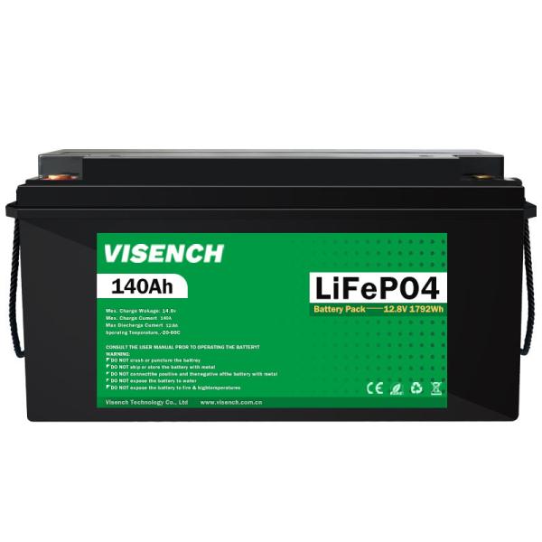 Visench Energy Storage 12V 140Ah RV Lithium Iron Phosphate Battery 12V Lifepo4