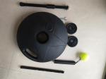 Steel plastic Portable Beach Tennis Net Black Tennis Trainer Rebounder Ball