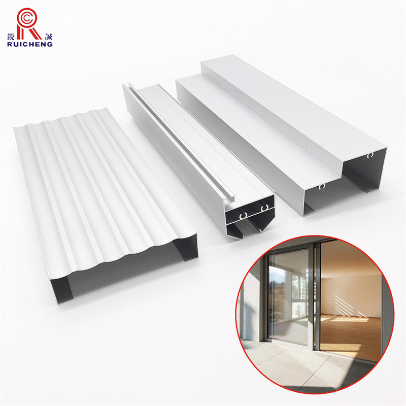 6063 Grade Aluminum Window Channel Extrusion PVDF Painted T3 Temper