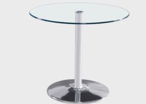 Quality Round Glass 32KGS 80cm Modern Dining Table wholesale