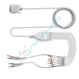 Quality ECG Wire EKG Cable NIHON KONDEN DB15P 2.4m 10 Lead Banana EKG ECG Cable wholesale