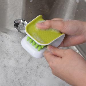 Quality Long TPR Handle PP Material Cleaning Brush for Pot Washing Knife Cutlery Perfect wholesale