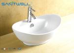 AB8001 Ceramic Bathroom Sink Oval Shaped Wash Basin 590*390*215mm