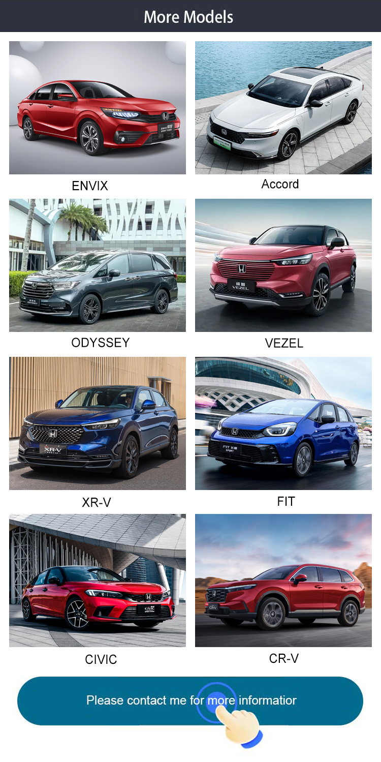 2024 Hon-da- Envix SUV Fuel Cars Used Cars hon-da- Crider Accord with Front drum Rear drum Brake System and Leather Seats