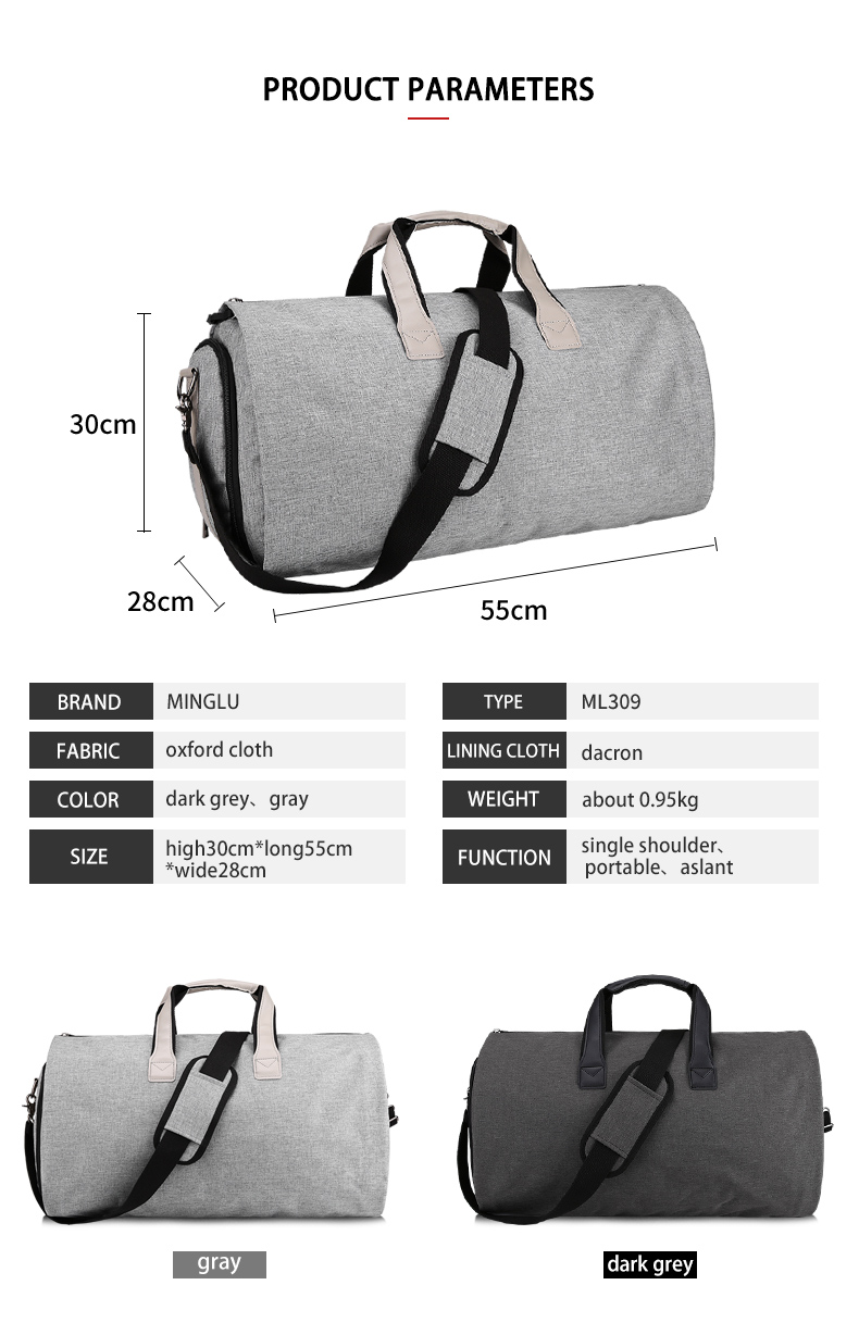 Comfortable Waterproof Folding Travel Duffle Bag Scratch Resistance