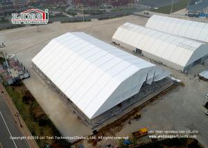 Quality 80m Wide Polygon Roof Top Sports Event Tent With White Top Sandwich Sidewalls wholesale