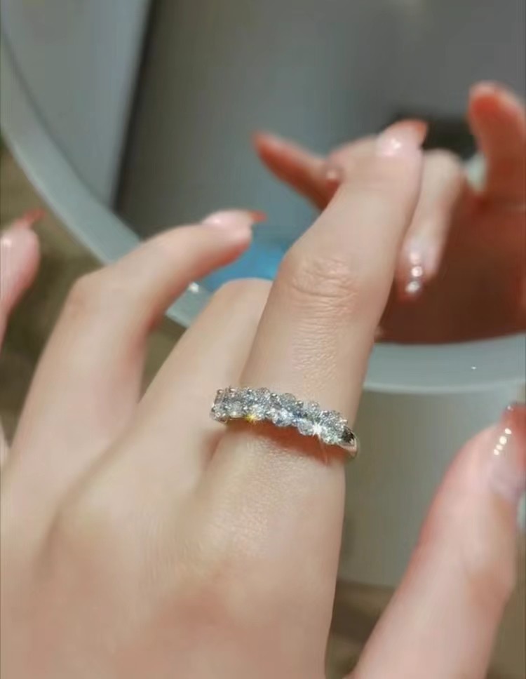 Oval Eternal Lab Grown Diamond Rings For Wedding Gift Proposal Ring