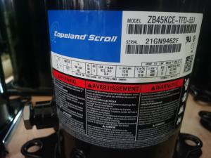 Quality 3 Phase Copeland Refrigeration Compressor 12HP 121000BTU ZP143KCE-TFD Black Color wholesale