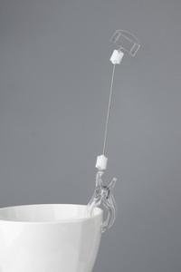 Quality Plastic Shelf Pop Clip Sign Holders PS stand up plastic sign holders wholesale