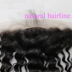 Peruvian 13x4 Lace Closure , Loose Wave Frontal Closure Natural #1b Color