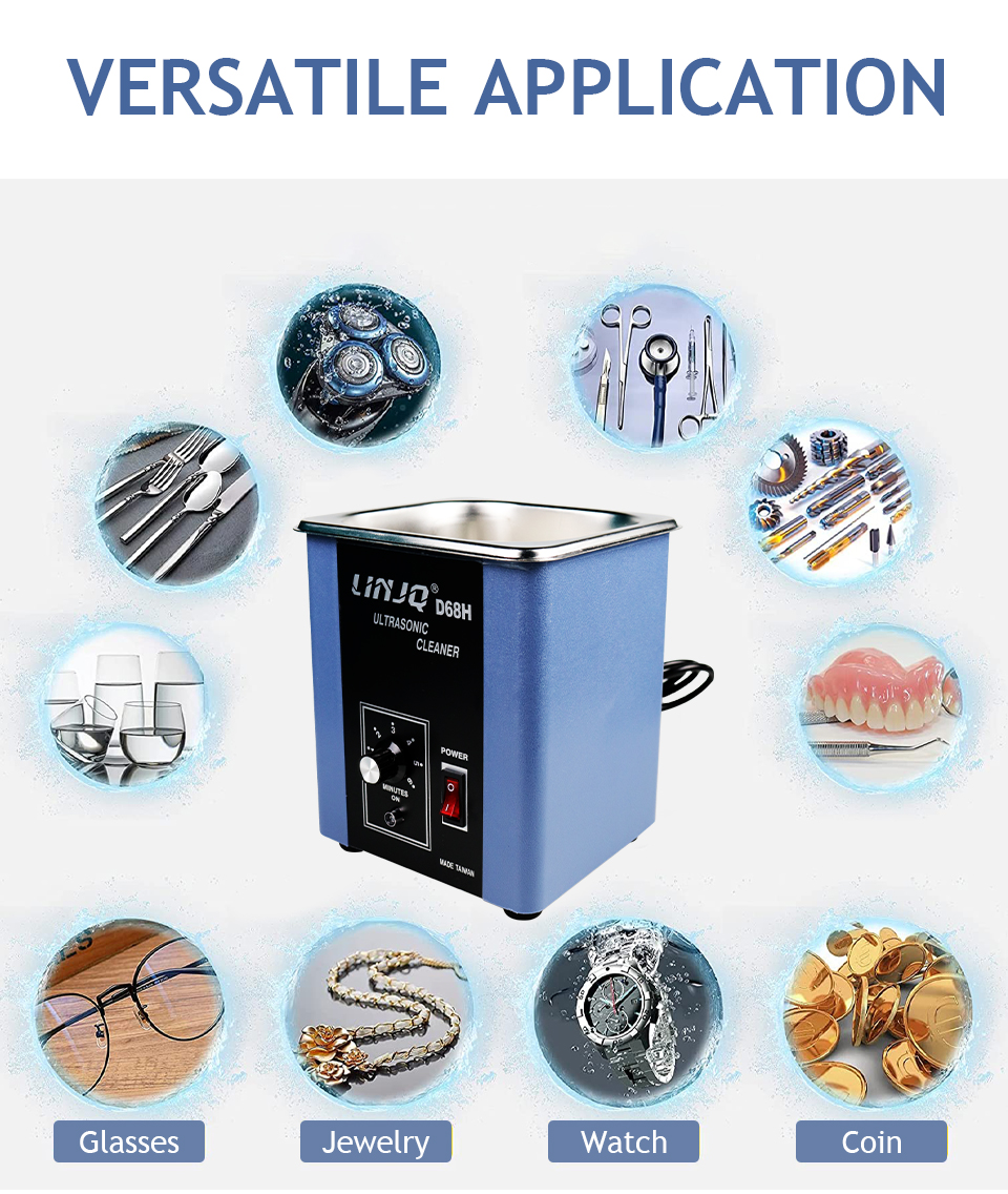 D68H Jewelry Cleaning Machines With Basket Ultrasonic Machine For Jewellery