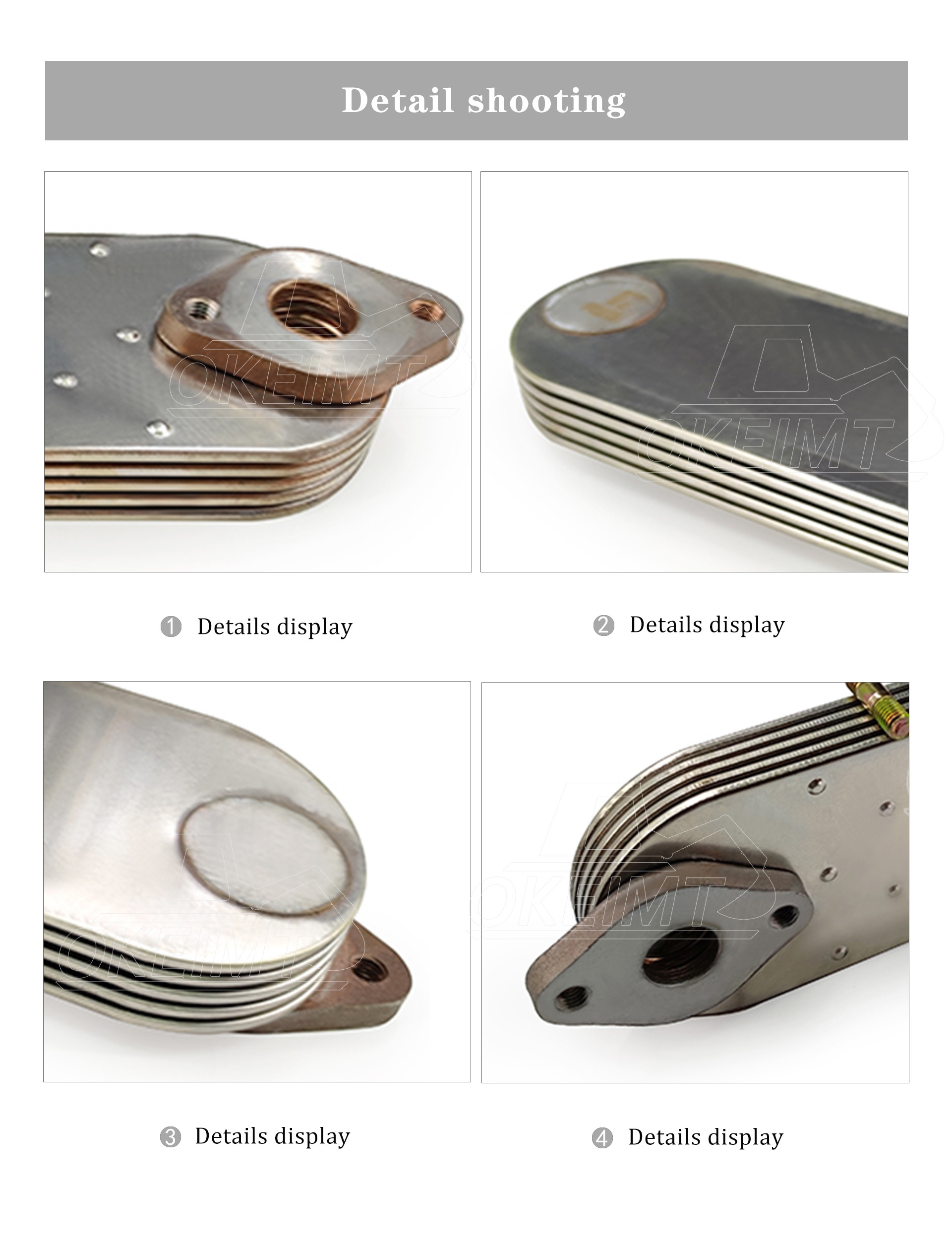 OKEIMT High Quality BPOC-2088 921121123 1217210980 Engine Oil Cooler Core For Isuzu ZX450 6WG1 6WF1 6WA1