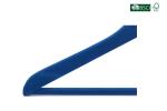 Hot Sale Betterall Blue Color Solid Wood Velvet Shirt Hanger With Pant Bar