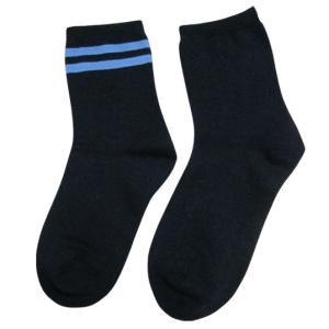 Quality Custom logo, design soft knitted straight students men socks wholesale