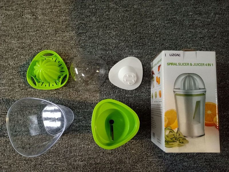 FB132921 Multi-function eco-friendly spiral slicer & juicer 4 in 1