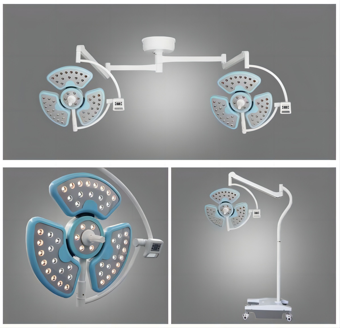 LED 3 Petal Type Mobile Shadowless Operating Lamp Operation Theatre Light EXPERT-LED720/720