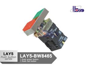 Quality Red Green Flush Push Button Switch As Indicating Signals LAY5（XB2）-BW8465 wholesale