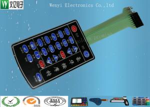 Quality PET Membrane Switch Connectors Pitch 2.54mm , Embossed Key Tactile Switch Keypad wholesale