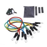 11Pcs Rubber Tube Loop Resistance Bands Sets For Fitness Exercise