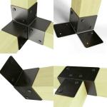 2mm Thickness Steel Metal Pergola Fittings Kits for Outdoors Patio Building