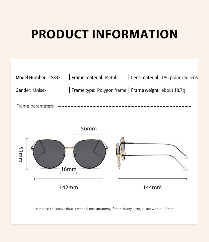 UV Protection Round Metal Sunglasses Women'S Simple Type OEM
