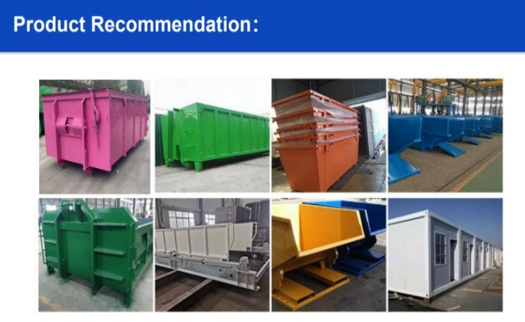 1.5 Cbm Industrial Forklift Tipping Skip Self Dumping Steel Forklift Hoppers