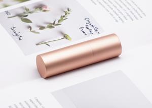 Quality Cylinder Rose Gold 3.5g Lipstick Tube Aluminum Magnetic Cosmetic Container wholesale