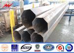Customized Round High Voltage Steel Tubular Pole With Cross Arm ISO9001:2008