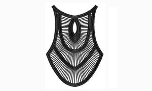 Quality Water soluble collar lace trims embroidery lace collar crochet collar wholesale